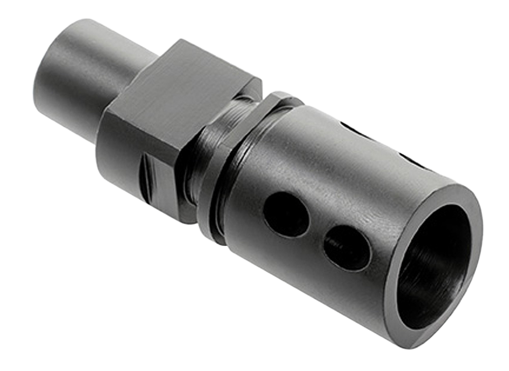 CMMG 57DA5BE Flash Hider 5.7x28mm FN PS90 M12x1 LH Black Steel