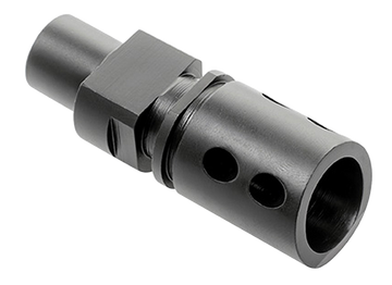 CMMG 57DA5BE Flash Hider 5.7x28mm FN PS90 M12x1 LH Black Steel