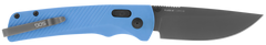 S.O.G Flash AT 3.45" Folding Plain Cryo D2 Steel Civic Cyan TiNi GRN Handle