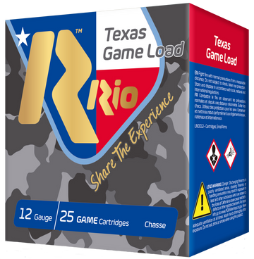 Rio Ammunition Texas Game Load 12 Gauge 2.75" 1-1/4 oz #7.5 Shot 25 Rd - Box or Case