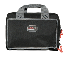 G*Outdoors Quad 1310PC Pistol Range Bag Black Nylon Holds 4 Handguns