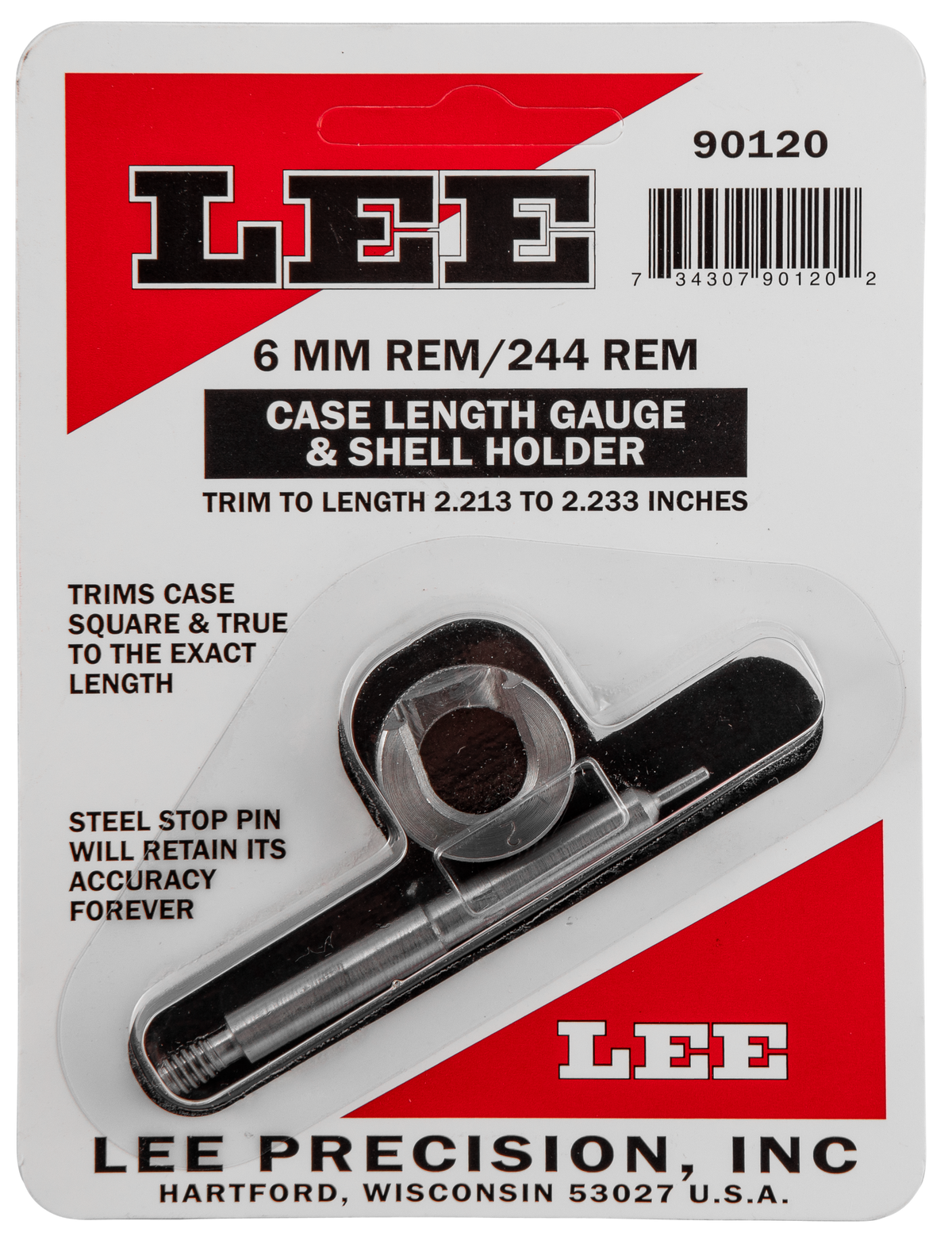 Lee 90120 Case Length Gauge 6mm Rem / 244 Rem