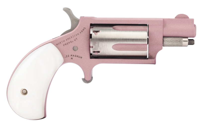 North American Arms Mini-Revolver 22 WMR 1.13" 5-Shot SAO Revolver - Rose Gold Cerakote