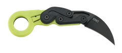 Columbia River Provoke Zap 2.47" Folding Hawkbill Plain 4116 SS Black Stonewash Green Grivory