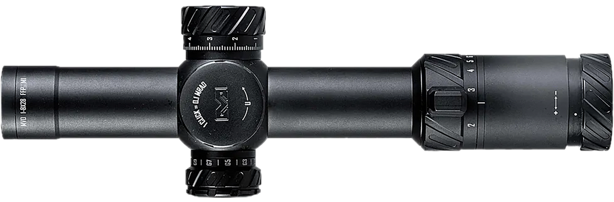Meprolight USA MVO 1-8x28mm LPVO 34mm Tube FFP M1 MRAD Illuminated Reticle Matte Black