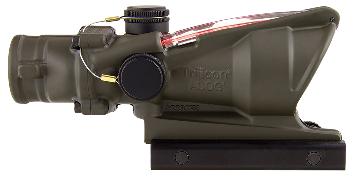 Trijicon ACOG 4x32mm Illuminated Red Chevron .223/5.56 BDC Riflescope - OD Green
