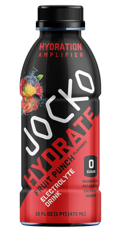 Jocko Fuel Hydrate Fruit Punch Electrolyte Drink 16oz 12-Pack