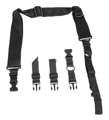 NcSTAR VISM 2-Point Tactical Sling Black Nylon 55"-72" Adjustable Bungee