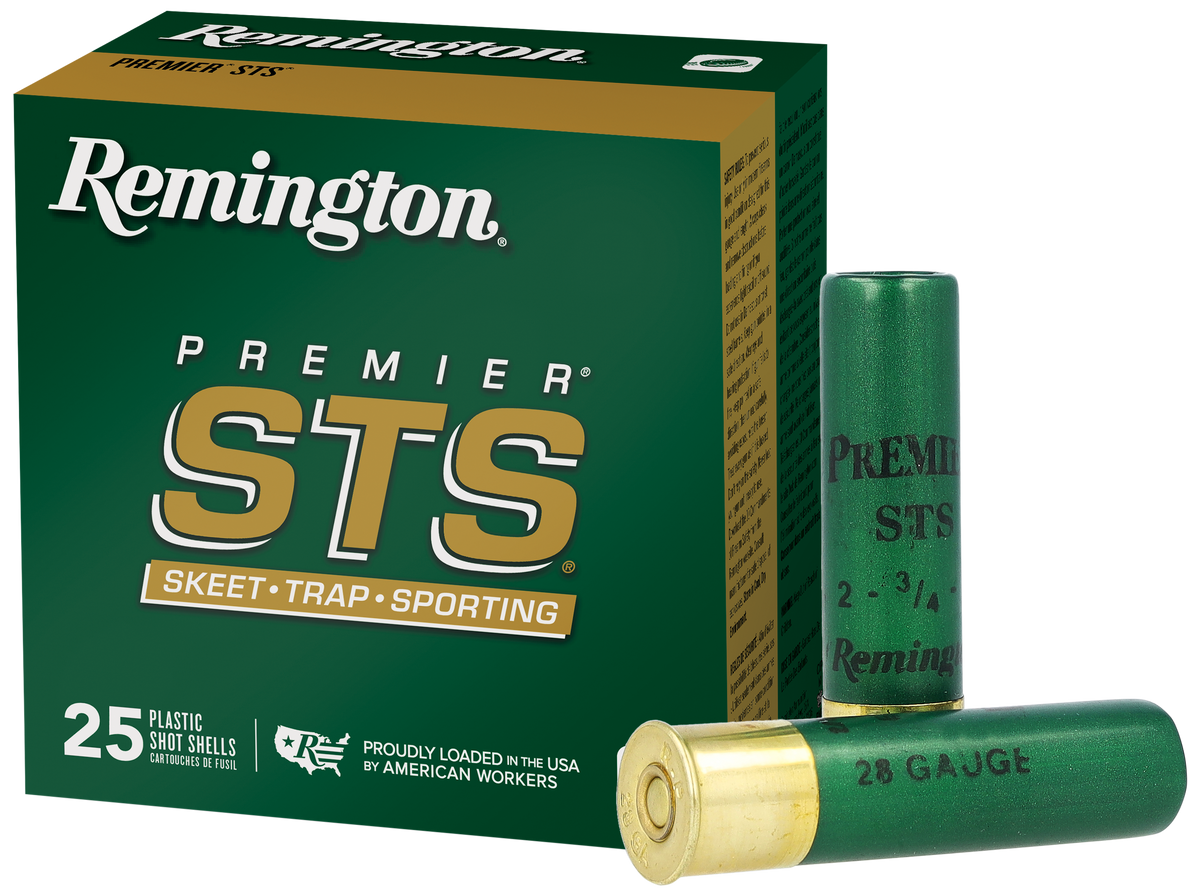 Remington Ammunition Premier STS 28 Gauge 2.75" 3/4 oz 8 Shot 25 Per Box - Box or Case