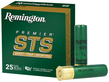 Remington Ammunition Premier STS 28 Gauge 2.75" 3/4 oz 8 Shot 25 Per Box - Box or Case