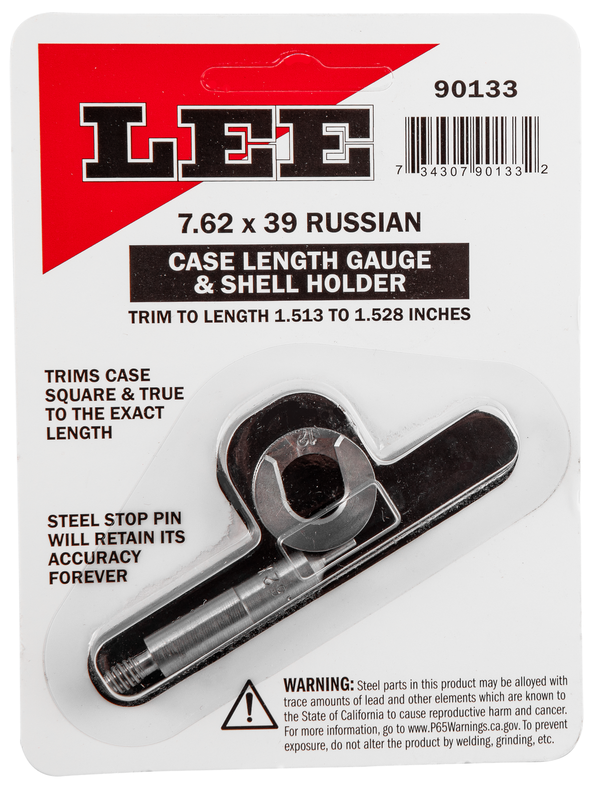 Lee Precision 90133 Case Length Gauge 7.62x39mm w/ Shell Holder