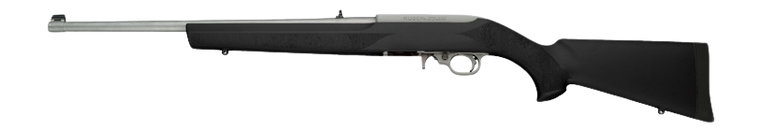 Hogue 22040 OverMolded Youth Rubber Stock for Ruger 10/22 Standard Barrel - Black