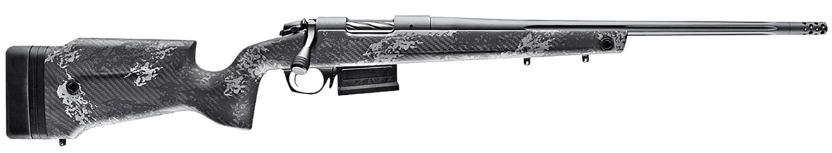 Bergara Rifles B-14 Crest 6.5 PRC 20" 3+1 Bolt-Action Rifle - Sniper Gray Cerakote Carbon Fiber
