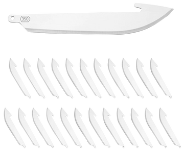 Outdoor Edge RR3524 Replacement Blades 3.50" Drop Point 420J2 SS - 24 Pack