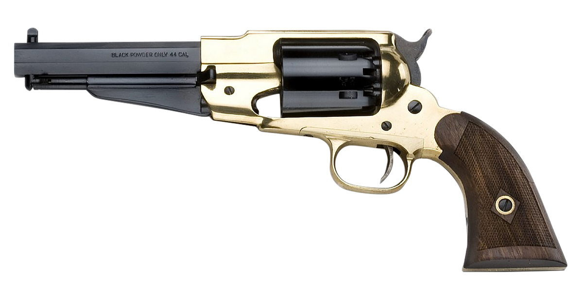 Pietta 1858 Remington Brass Sheriff .44 Cal 5.5" 6rd Revolver