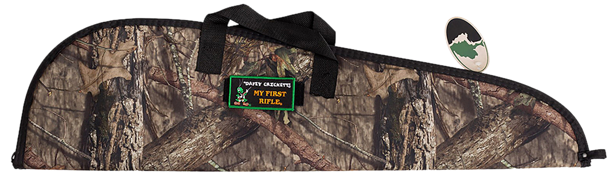 Crickett KSA035MOBU/P Soft Padded Rifle Case 35.7" Black w/ Mossy Oak Break-Up Patch