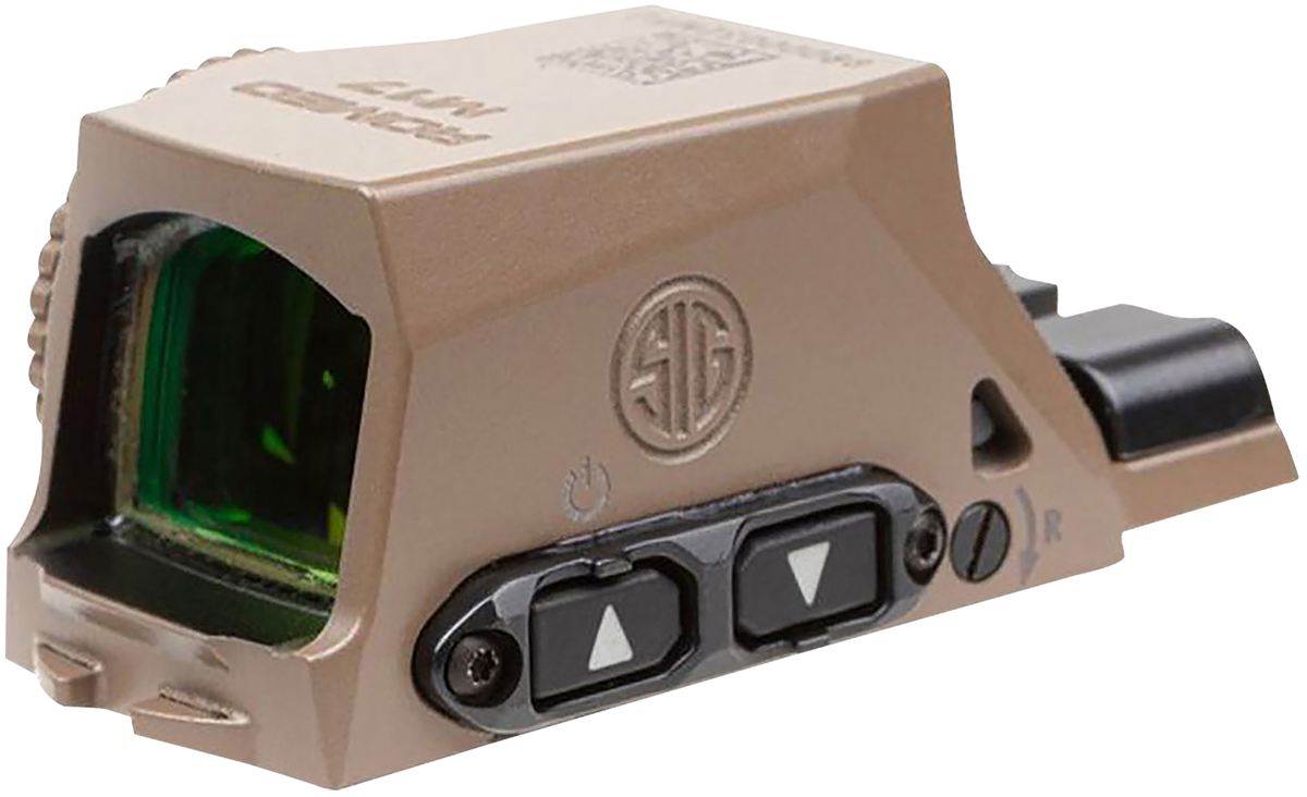 Sig Sauer Electro-Optics Romeo-M17 1x 24mm 2 MOA Red Dot / 32 MOA Circle Coyote Tan Reflex Sight - MIL-SPEC for M17/M18