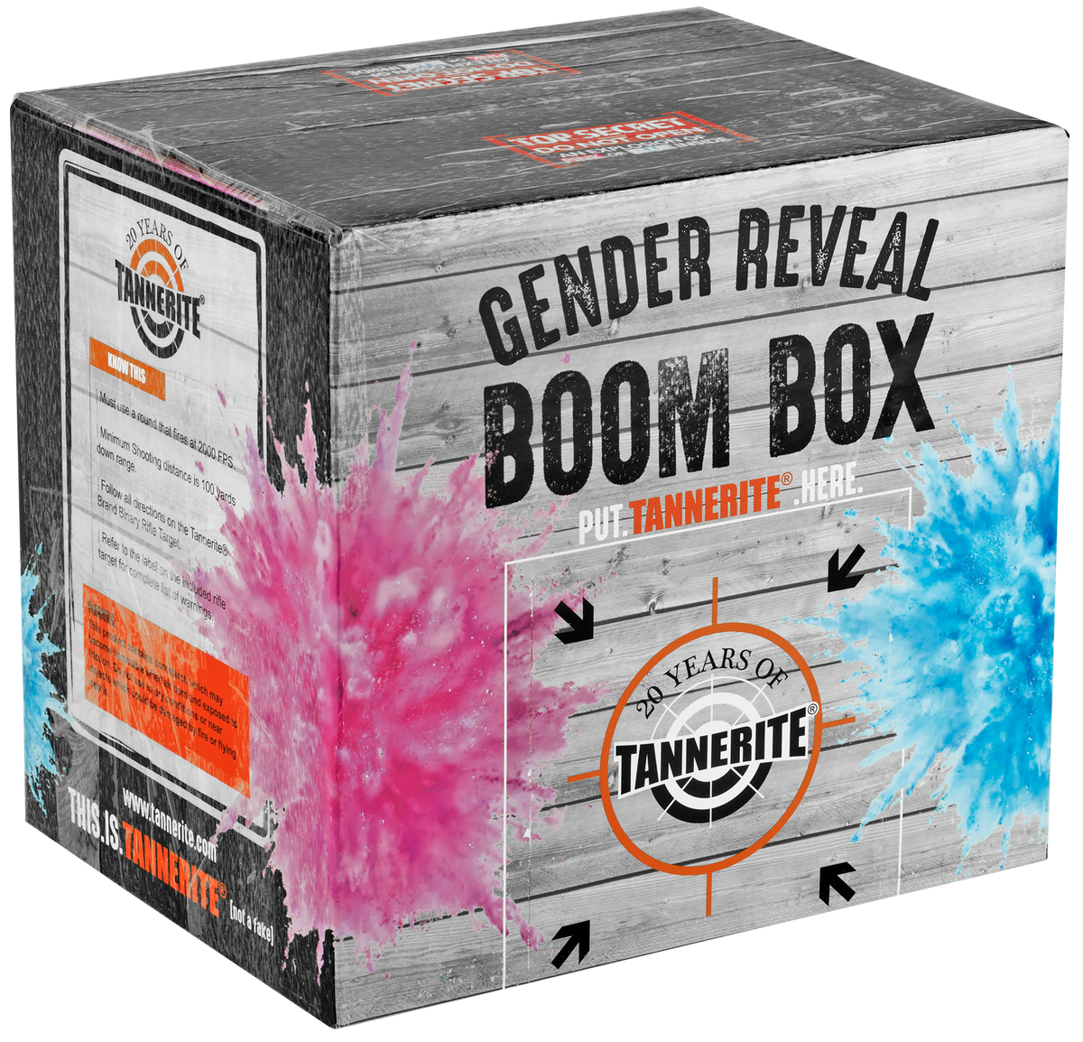 Tannerite GRKP 1 lb Binary Target - Bright Pink w/ 10 lbs Colored Powder