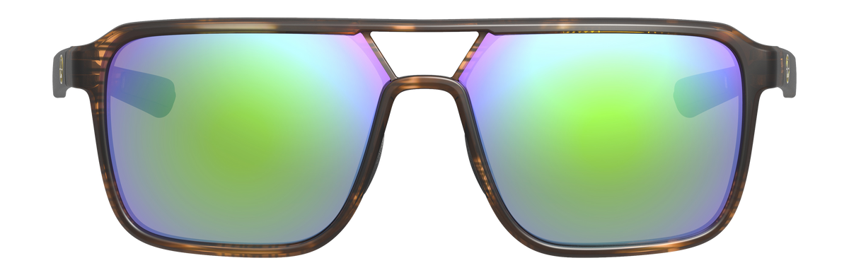 Leupold Bridger Matte Tortoise Emerald Mirror Polarized Sunglasses