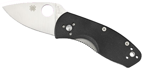Spyderco Ambitious C148GP 2.25" 8Cr13MoV Drop Point Plain Edge Black G10 Folding Knife