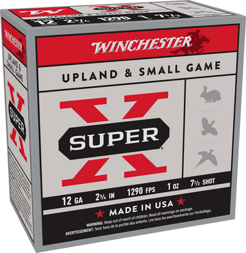 Winchester Ammo Super X Game Load 12 Gauge 2.75" 1 oz 7.5 Shot 25 Rd - Box or Case