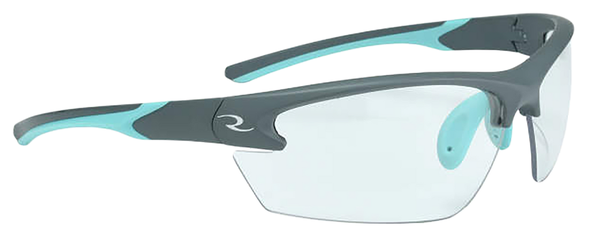 Radians WS2310CS Ladies Range Eyewear Clear Lens Gray with Aqua Accents Frame