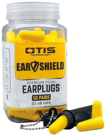 Otis Ear Shield Premium Foam Earplugs 33 dB Yellow - 50 Pair