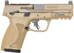 Smith & Wesson M&P 9 M2.0 Compact 9mm 4" 10+1 Semi-Auto Pistol - Flat Dark Earth Cerakote - MA Compliant