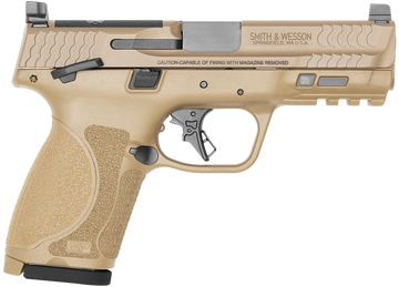 Smith & Wesson M&P 9 M2.0 Compact 9mm 4" 10+1 Semi-Auto Pistol - Flat Dark Earth Cerakote - MA Compliant