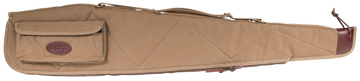 Boyt Harness Alaskan 48" Waxed Khaki Canvas Rifle Case - Brass Hardware & Quilted Flannel