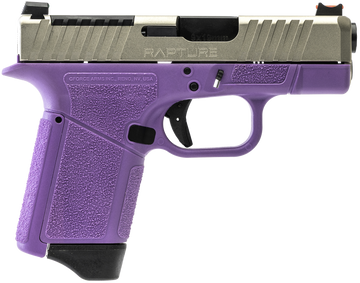 GForce Arms Rapture 9mm Luger 3.25" 12+1 Semi-Auto Pistol - Purple Cerakote, Nickel Slide