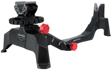 Birchwood Casey Foxtrot Shooting Rest - Black/Red Accents - Adjustable Elevation, For Rifles & Pistols