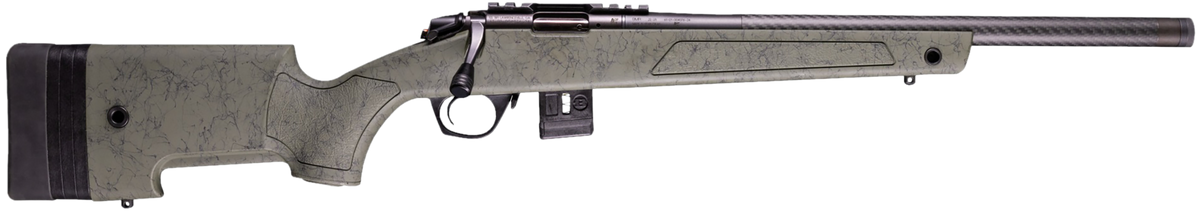 Bergara Rifles BMR-X Carbon Fiber 22 LR 18" 10+1 Bolt-Action Rifle - Black Cerakote, Adj LOP Stock