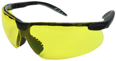 Radians CSB10541CS Ballistic Shooting Glasses Amber Lens Black Frame - Telescoping Temples