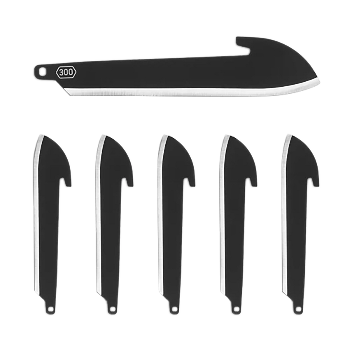 Outdoor Edge RRSF30K6C 3" Sheepsfoot Replacement Blades 420J2 SS Black Oxide - 6 Pack