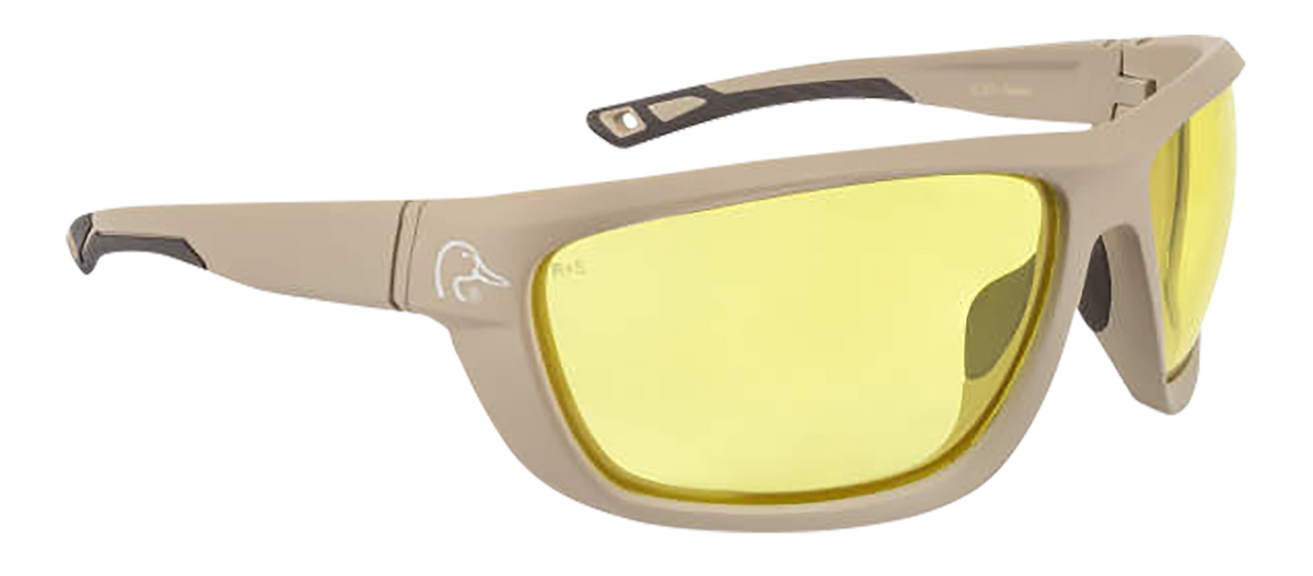 Radians Ducks Unlimited DUFF1 Full Frame Shooting Glasses Amber Lens Tan Frame
