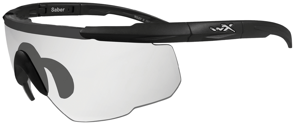 Wiley X Saber Advanced 303 Clear Lens Polycarbonate Matte Black Half Frame Safety Glasses