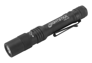 Bayco Nightstick USB-200 USB-C Rechargeable Penlight 300 Lumens White LED Black Anodized
