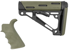 Hogue 15256 AR-15/M16 OverMolded Collapsible Buttstock & Pistol Grip Kit OD Green