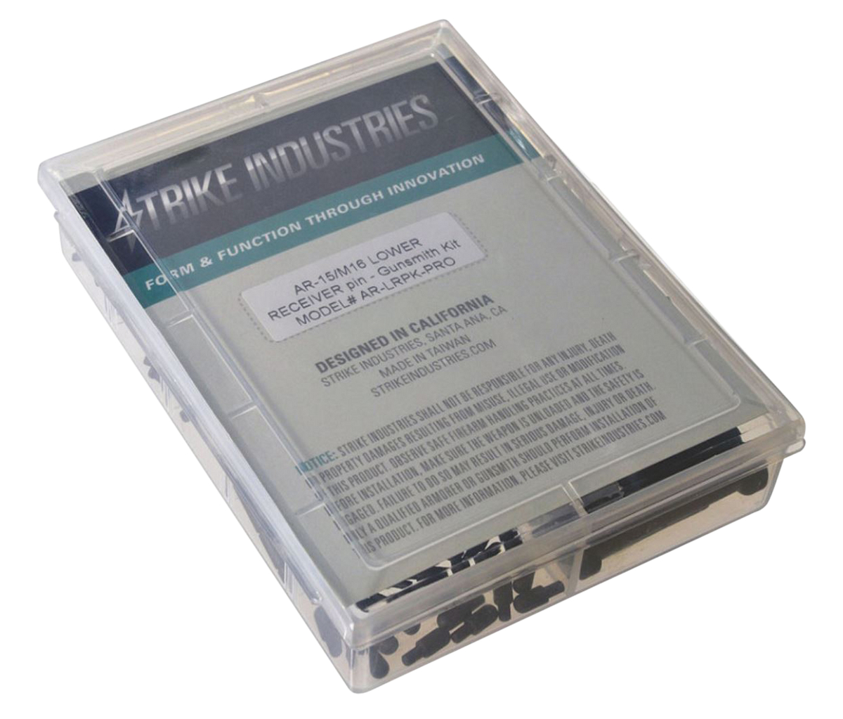 Strike Industries AR-LRPK-PRO AR-15 Lower Receiver Pin Kit Mil-Spec Matte Black