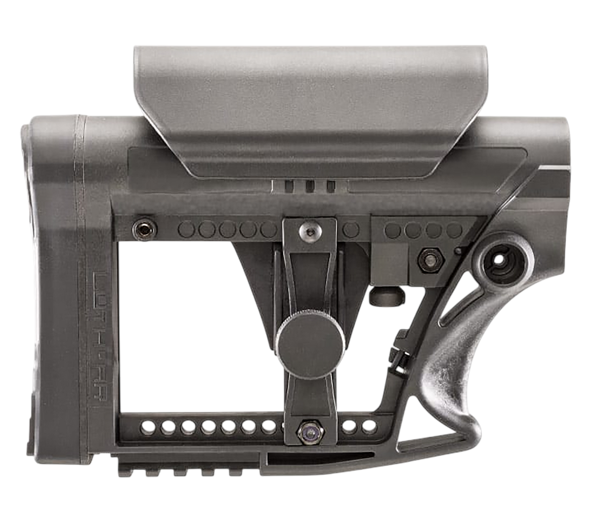 Luth-AR MBA-4 Carbine Buttstock w/ Cheek Riser - Black Glass Filled Nylon AR-15/AR-10