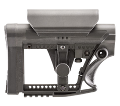 Luth-AR MBA-4 Carbine Buttstock w/ Cheek Riser - Black Glass Filled Nylon AR-15/AR-10