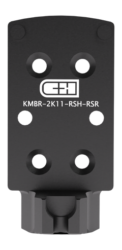 C&H Precision KMBR-2K11-RSH-RSR Kimber 2K11 Optic Adapter Plate w/ Rear Sight - Trijicon RMR/SRO/Holosun - Black Anodized Aluminum
