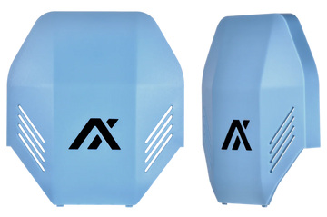 AXIL MX Plate Polymer Over the Head Slate Blue Earmuff Cover