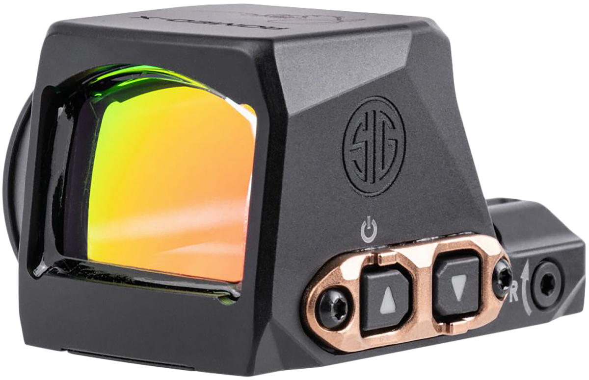 Sig Sauer Electro-Optics Romeo-X Enclosed Compact 1x 24mm 2 MOA Red Dot/65 MOA Circle Reticle - Black/Rose Gold