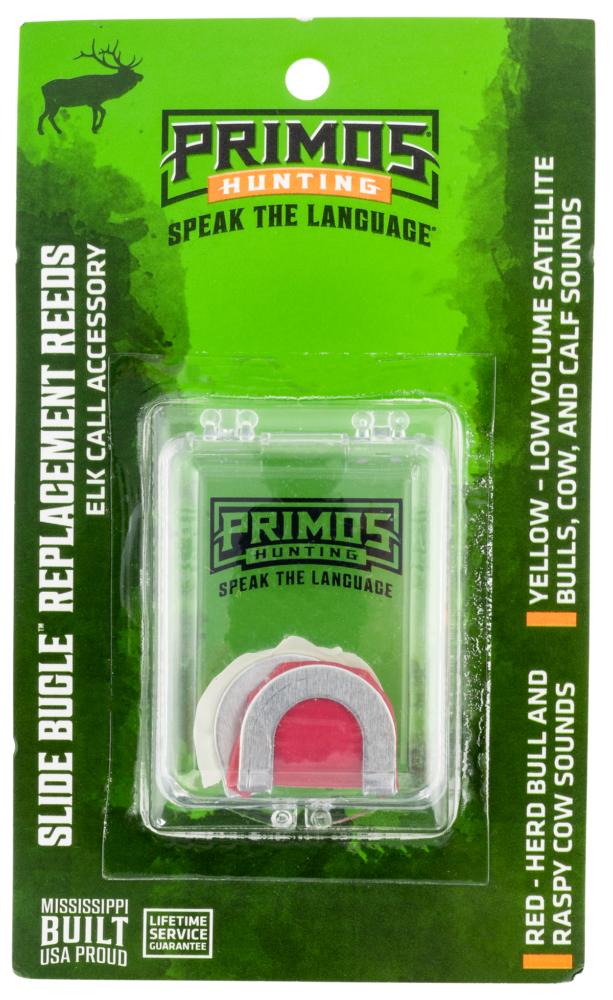 Primos Slide Bugle Replacement Diaphragm Red/Yellow 2 Per Pkg