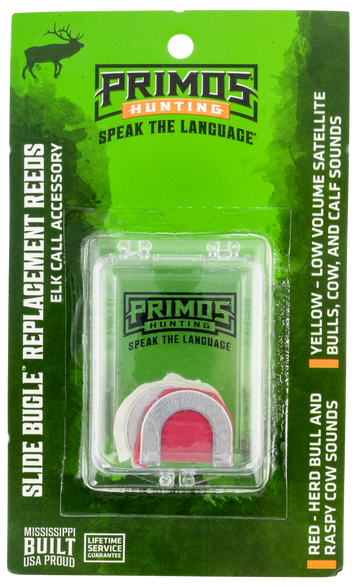 Primos Slide Bugle Replacement Diaphragm Red/Yellow 2 Per Pkg