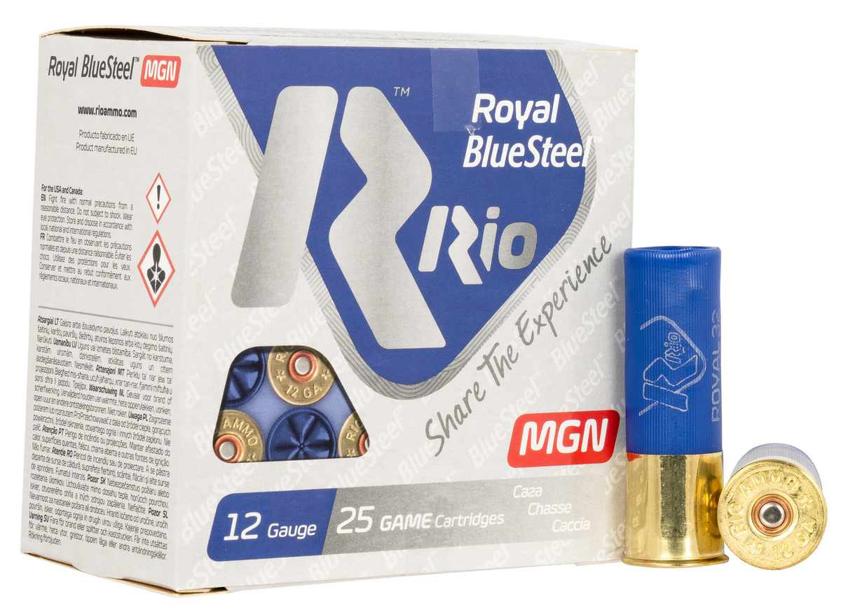 Rio Ammunition Royal Bluesteel Magnum 12 Gauge 3" 1-1/8 oz #5 Shot 25 Rd - Box or Case