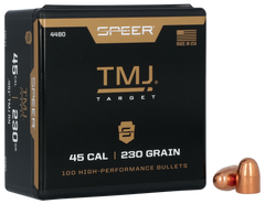 Speer Ammo 4480 TMJ 45 Cal .451 230gr Total Metal Jacket Reloading Bullets - 100/Box