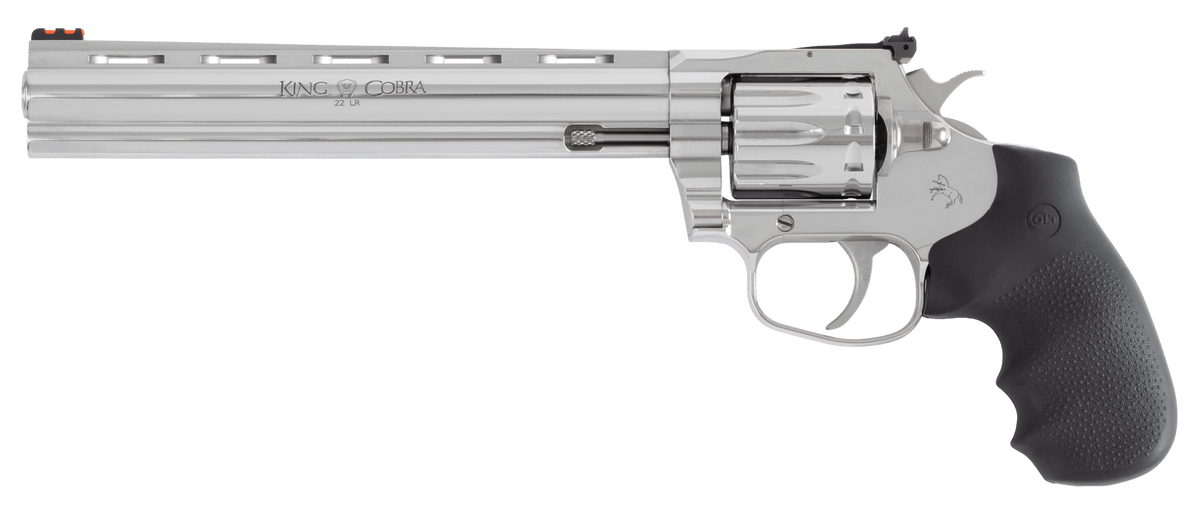 Colt Mfg King Cobra Target 22 LR 8" 10rd DA/SA Revolver - Stainless